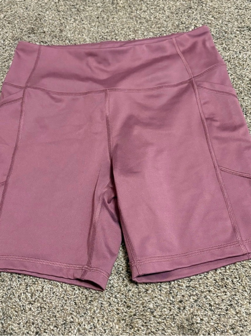 Avia Mauve High-Waist Athletic Shorts